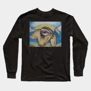 LGBT Sloth Painting Long Sleeve T-Shirt